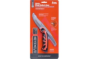 S.O.L. Survive Outdoors Longer SOL Pivot coltello e sega Stoke, Arancione