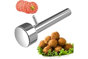 VIDFAIR Falafel Scoop Professional Stainless Non-Stick Falafel Cooking Scoop Mold Baller Tool for Making Delicious Felafel Balls, Meatballs and Kitchen Gadgets Simple Scoop and Drop (Small)