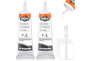 WAN2TLK 120 ml Sigillante per Cuciture Tende, Ripara Tessuti per Tende Danneggiati, Ripristina la Barriera Impermeabile, per Campeggio/Escursionismo/Attrezzatura da Esterno - Trasparente