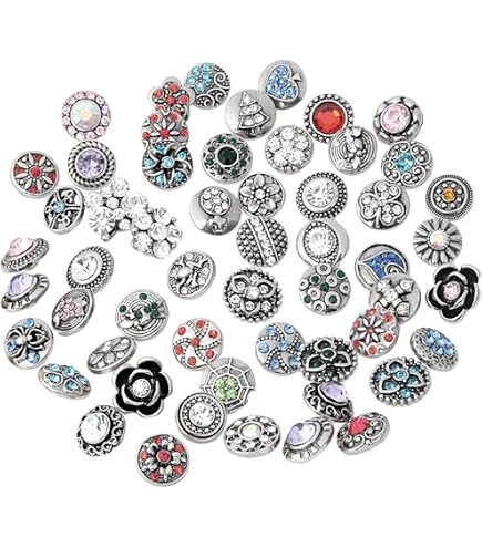 10 Sets Vintage-Druckknöpfe Aus Metall – Blumen-Design Für Kleidung & DIY