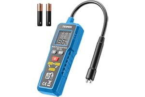 TESMEN TBF-300 Tester Liquido Freni con Sonda Flessibile da 8,5", Torcia Integrata, Allarme Retroilluminato, Retenzione Dati, Compatibile con DOT3, DOT4, DOT5.1 per Cura Auto -Blu