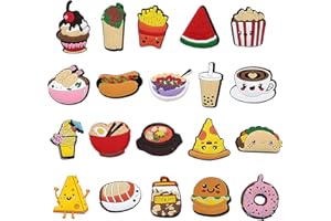 SOTMZA 20 Pièces Pins pour Crocs, Charmes de Chaussure de PVC, Chaussures Clips Décoration Mignon pour Chaussures de Plage, Breloque Jibbitz pour Crocs Sandales Pantoufles pour Garçon Fille Enfant Adulte