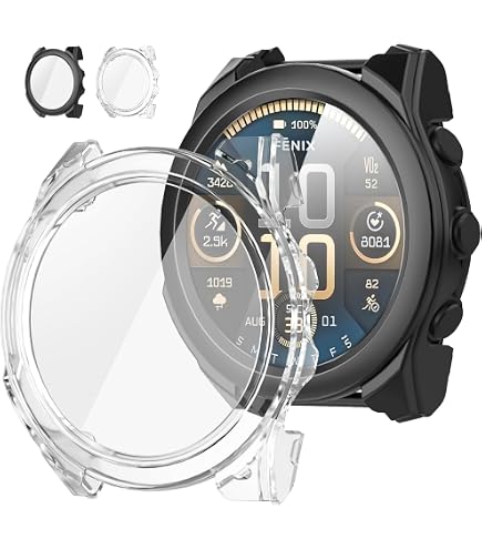 Anneau Lunette Acier Inox Pour Garmin Fenix 8 51mm - Protection Anti-rayures - Noir Ou Rouge
