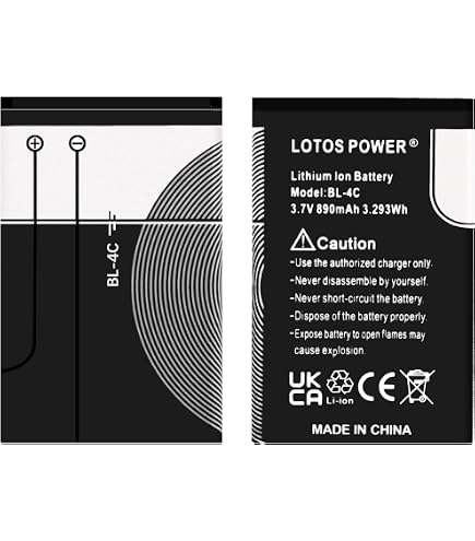 Batterie BL-4C 860mAh Pour Nokia 6300 4G (et Modèles Universels) - Marque GLOBALSTOCK, Neuf
