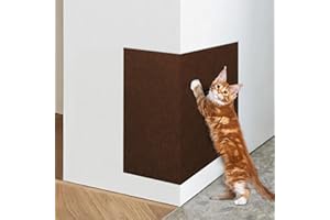 ENONCI, Tappetino tiragraffi autoadesivo per gatti e altri animali domestici, protezione antigraffio per divano e mobili, riutilizzabile (marrone, 40 x 120 cm)