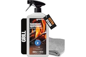 MAXXI CLEAN | Detergente per griglie e resina di fumo - l'originale | 1x 700 ml in flacone spray extra forte [+] | Detergente per forni e griglie concentrato per griglie a gas, acciaio inox, ghisa