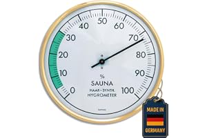 TFA Dostmann analog bastu hygrometer, luftfuktighet, värmebeständig, ideal för bastun, 40.1012