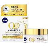 NIVEA Q10 Power Anti-Rides Soin de Jour + Extra-Nourrissant (1x50ml), Soin visage FPS 15 enrichi en Huile d’Argan BIO & Q10 n
