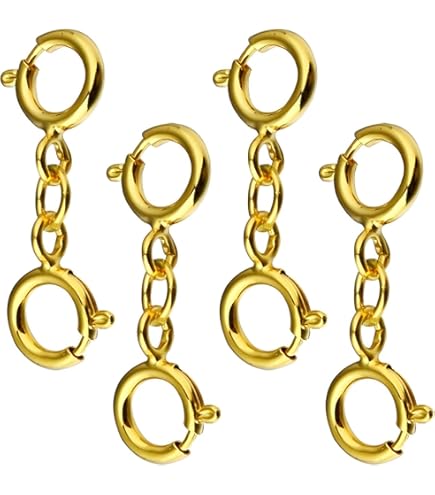 925 Fermoir à Ressort En Argent Sterling Avec Anneaux Ouverts Or Rose Fermoirs 9 11 5x7 9 5x1 5 2 Mm