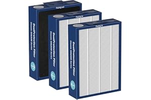 PURESPHERE Filtro de doble protección Classic serie 500/600, compatible con purificadores de filtro de aire Blueair 500/600 Series 503 • 505 • 603 • 650E • 550E • 501 • 510 • 555EB • 601 • 605 • 5 80i •6 80i •