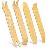 WONKEY - 4 Par&ccedil;a Oto Teyp Trim S&ouml;kme Aparatı Seti &ndash; Kapı Paneli, Torpido, D&ouml;şeme & Klips S&ouml;k&uuml;c&uuml; Plastik Levye Seti &ndash; &Ccedil;izmez P
