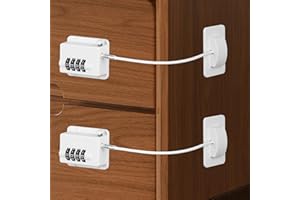 AYESY Blokada bezpieczeństwa okna dla dzieci, 2 szt. Blokada szuflady z 4 kluczami Blokada lodówki Blokada drzwi drzwi lodówka z klejem ogranicznikiem otwierania okna