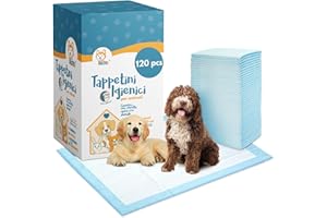 Akitaink - 120 Traverse per Animali Super Assorbenti - Dimensioni 60x90 cm - Tappetini Igienici per Cani e Gatti Multiuso (120 pz 60X90 cm)