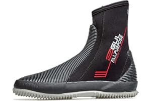 GUL 5mm All Purpose Neoprene Wetsuit Boots Chaussures - Black - Unisex - BLINDSTITCHED : Seam Construction