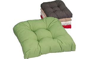 Beo Coussin d’Assise 40x40 cm Semi-Circulaire | Fabriquée en UE | Galette de Chaise Respirante | Coussin de Chaise résistant aux UV | Coussins de Jardin Lavable | Coussin pour Chaises | Vert