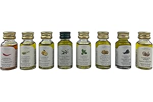 Food-United ART COLLECTION Dressing Olivenöl extra nativ 8x 12ml | Probierset | Geschenkset | TERRE FRANCESCANE | Basilikum | Zitrone | Knoblauch | Rosmarin | Chili | weißer Trüffel | Balsamico (1)