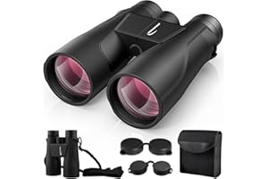 15x56 Binoculars for Adults High Powered - Aurosports HD Large View Binocular with Clear Low Light Vision - Lightweight Easy Focus Binos Bird Watching Hunting Hiking Cruise Travel - Black