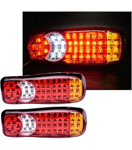 Luci Stop E Frecce 12V Luci Posteriori LED YnGia Per Rimorchio - 46 LED, 12V, Freno/Stop/Retromarcia, Impermeabili Luci Stop E Indicatore - Foto 9
