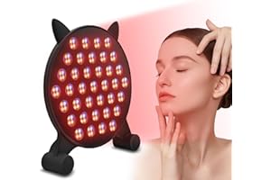 WHOLEDE Red Light Therapy Luce,Pannello luce Rossa a 185 LED a 5 Colori,con 6 modalità Professionali per la cura della pelle, adatta per il Recupero di viso,Collo,Ccorpo,Muscoli e Schiena.