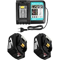Ersatz Ladegerät mit BL1850 2 Akku 18V 5Ah Baustellenradio DMR 108 DMR110 DMR107 DMR 112 DMR104 DMR106 18 Volt Radio…