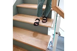 BOMEI PACK Non-Slip Stair Strips for Stairs 15 x 60 cm, Stair Treads Mats Transparent, Pack of 15 with Roller