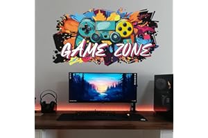ANHUIB 3D Gaming Wall Sticker,Game Zone Wall Stickers,Gaming Wall Decals,Gamer Wall Stickers,Playstation Wall Sticker,Game Wall Sticker,Xbox Wall Stickers for Boys Bedroom Accessories,Gaming Wallpaper