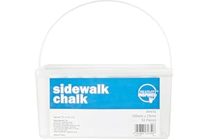 scola Jumbo Sidewalk Chalk, Playground Chalk, Children Chalk, 52 White Pieces, Ideal for Craft Projects for Children