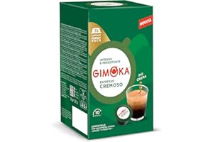 Gimoka - Compatibile Per Lavazza - A Modo Mio - 144 Capsule - Gusto CREMOSO - Intensità 10 - Made In Italy