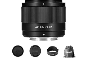 VILTROX 25mm f/1.7 XF Lens for Fuji X, Large Aperture STM Auto Focus Lens Compatible with Fujifilm X-Mount Cameras X-T5 X-T4 X-T30 II X-S10 X-T200 X-T30 X-T20 X-H1 X-H2 X-T3 X-T100 X-PRO2 X-H1 X-E3