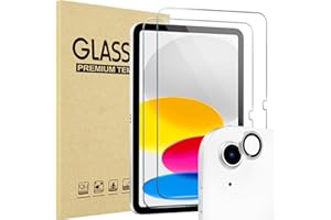 ProCase - Protector de pantalla para iPad (A16) de 11 pulgadas 2025, iPad de 10ª generación de 10,9 pulgadas 2022, 2 protectores de pantalla + 1 protector de lente fotográfico, protector de pantalla