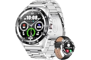 LIGE Smartwatch Herren Touchscreen Bluetooth Fitness Armband Pulsuhr Uhr mit Blutdruckmessung für Android IOS Laufuhr Sport Wasserdicht Schrittzähler Kalorienzähler