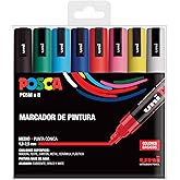 Posca UNI PC 5M Basic Set - 8-Piece Marker Package