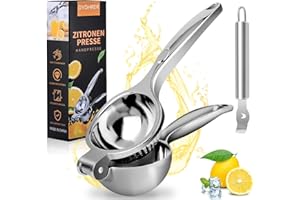 DYDHRER Presse Citron,Presse Agrumes Manuel mit Coupe-Zeste, Presse Agrumes Levier, 7cm Lemon Squeezer, Anti-Caustique, Presse Citron Manuel Aluminium, Presse Orange Manuel pour Cuisine,Bar