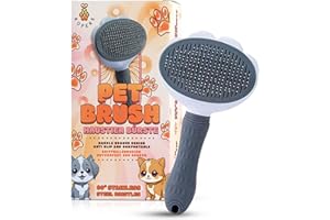 KOPEKE Katzen- und Hundebürste – Fellpflege mit Massageeffekt | Ideal für Kurz- & Langhaar | Selbstreinigend | Verhindert Verfilzungen & sorgt für zufriedene Haustiere