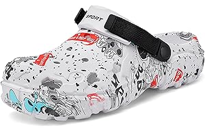 SECHRITE Zuecos de jardín para Hombre - Zuecos de jardín para Hombre, Ligeros, Transpirables, Impermeables, Antideslizantes, para Hombre, Zapatos de Trabajo, Playa, Ducha, Zapatos Casuales