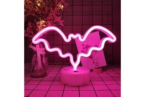 ENUOLI Bat Neon Lights Led Neon Night Lights wall/Battery Table Decoration for Room Gift Decoration Lighting Creative Decoration Light Lamps