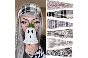 Leeven 6 Pack Headbands Bohemian Knotted Yoga Hair Band for Woman Daily Stretchy Vintage Printed Head Wrap Hair Bands for Girls Floral Wide Head Band Hair Accessories