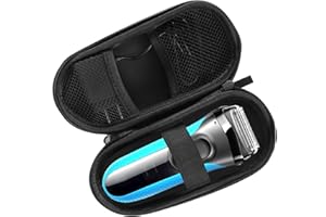 Yafe Case Compatible with Braun Shaver S3/5/7/9, Waterproof Hard Razor Storage Box for Travel Home Use with a Lanyard and Two Small Brushes