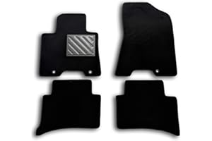 MTC AUTOMOTIVE Fußmatten für Hyundai Tucson III ab 2015, passgenau, rutschfest, verstärkter Absatzschoner aus Gummi und Ankerknöpfe, schwarz