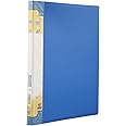 Solo A4 Punchless Lever Clip File with Inside Transparent Pocket, Office Document File Folder for Papers & Projects, Display Presentation Organizer Plastic File for Certificates & Portfolio (Blue)