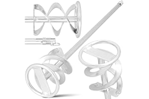 INSTALGURU Tige Mélangeuse 60x400 mm SDS Plus Malaxeur Mortier Plâtre Béton Peinture Colle Mélange Spirale Acier Inoxydable Résistant Outil Professionnel Chantier Construction