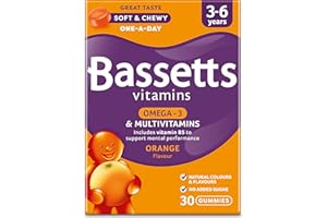 Bassetts Vitamins 3-6 Years Omega 3 Orange Flavour Multivitamins 30 Gummies