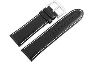 Excellanc-Uhrenarmband Ersatz Echt Leder Dornschließe Breite 26 mm