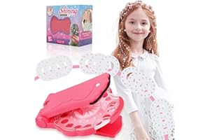 HELOVGE Machine à Strass pour Cheveux Diamond Styler ​Kit Glam Styling Tool avec ​180 gemmes décoratives Multicolore, Kit de Bijoux de Jouets Créatifs pour Filles