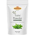 Khadi 100% Pure & Organic Tulsi Powder (Ocimum sanctum) – Natural Ayurvedic Powder for Clear Skin, Acne Control & Scalp Purification – 100g