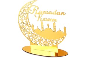 ANOTION Ramadan Decorations for Home - Ramadan Decorations for Table Islamic Decorations for Home Ramadan Table Decor Ramadan Table Decorations Ramadan Mubarak Sign Ramadan Kareem Decoration