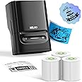 Nelko Label Maker Machine with Tape, PM220 Bluethooth Label Printer, 2 Inch Portable Thermal Printer for Small Business, Logo, Clothing, Sticker Printer for Phones & PC, with 3 Labels, Black