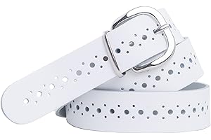 shenky - Ceinture en cuir - trouée - largeur 3 cm