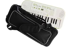 Custodia Protettiva Imbottita per Mini-Tastiere Casio SA46, SA47, SA50, SA51 - Borsa Poliestere Antistrappo con Tracolla, 48x18x6 cm - Creato da MusicalStore2005