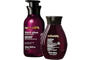 O BOTICARIO O Boticário Nativa SPA Ciruela Negra Set Regalo Cuidado de la Piel con 2 Productos | Crema Hidratante Corporal 400ml y Aceite Corporal Perfumado 200ml